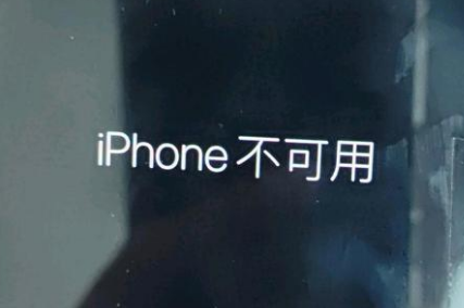 城东苹果服务网点分享锁屏界面显示“iPhone 不可用”如何解决 